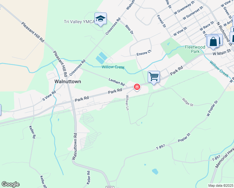 map of restaurants, bars, coffee shops, grocery stores, and more near 468 Park Road in Fleetwood