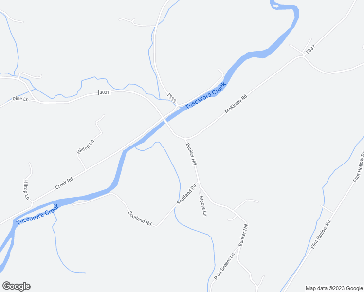 map of restaurants, bars, coffee shops, grocery stores, and more near 977 Bunker Hill in Honey Grove