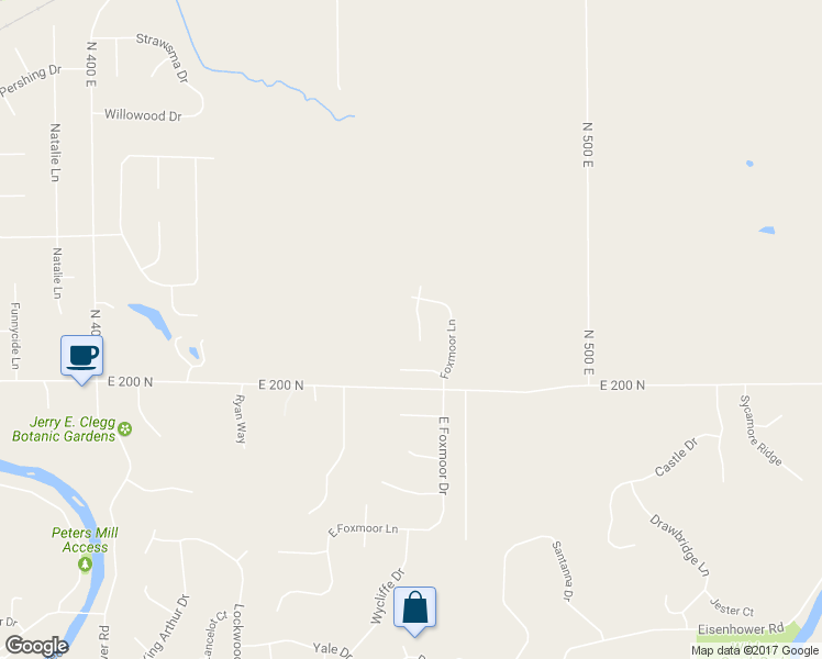 map of restaurants, bars, coffee shops, grocery stores, and more near 2120 Ironbridge Ct in Lafayette
