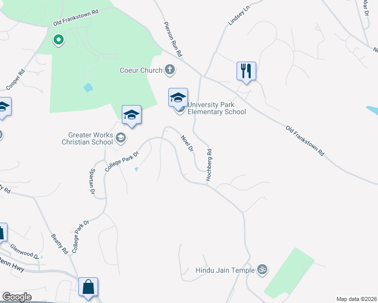 map of restaurants, bars, coffee shops, grocery stores, and more near 334 Noel Drive in Monroeville
