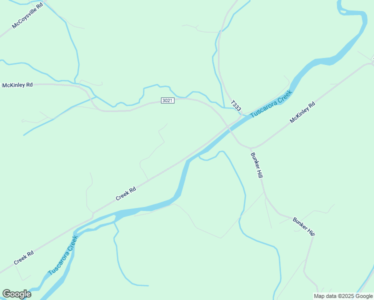 map of restaurants, bars, coffee shops, grocery stores, and more near 2063 Creek Road in Mifflin