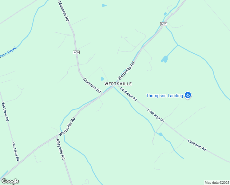 map of restaurants, bars, coffee shops, grocery stores, and more near 6 Lindbergh Road in East Amwell Township