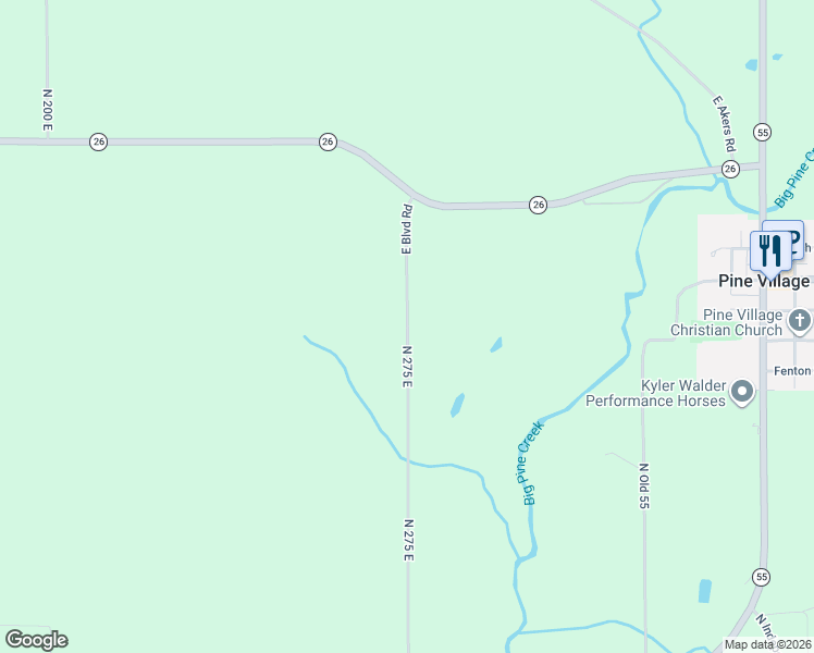 map of restaurants, bars, coffee shops, grocery stores, and more near 2824 East Boulevard in Pine Village