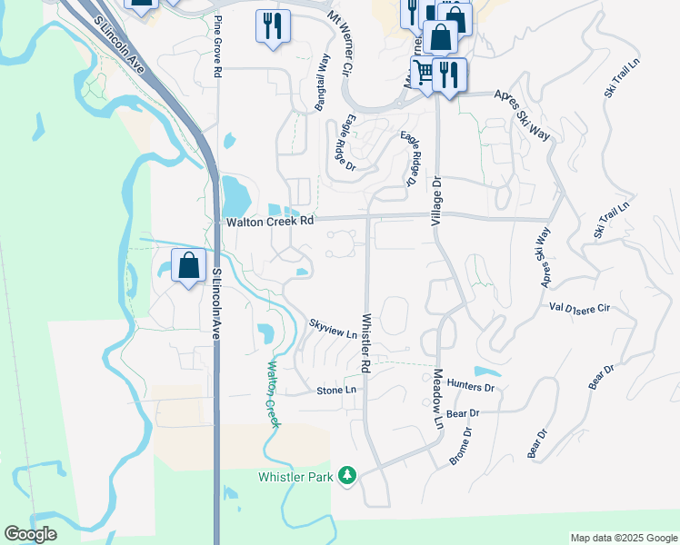 map of restaurants, bars, coffee shops, grocery stores, and more near 1340 Athens Plaza in Steamboat Springs