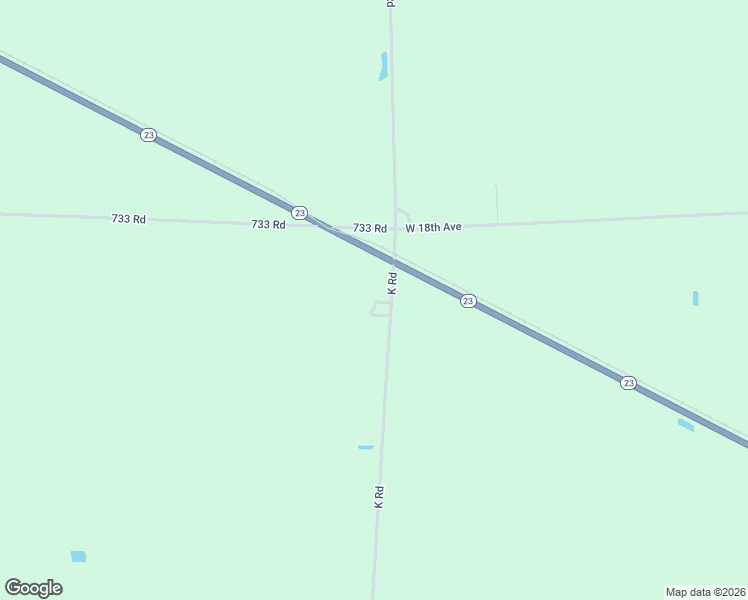 map of restaurants, bars, coffee shops, grocery stores, and more near K Road in Holdrege