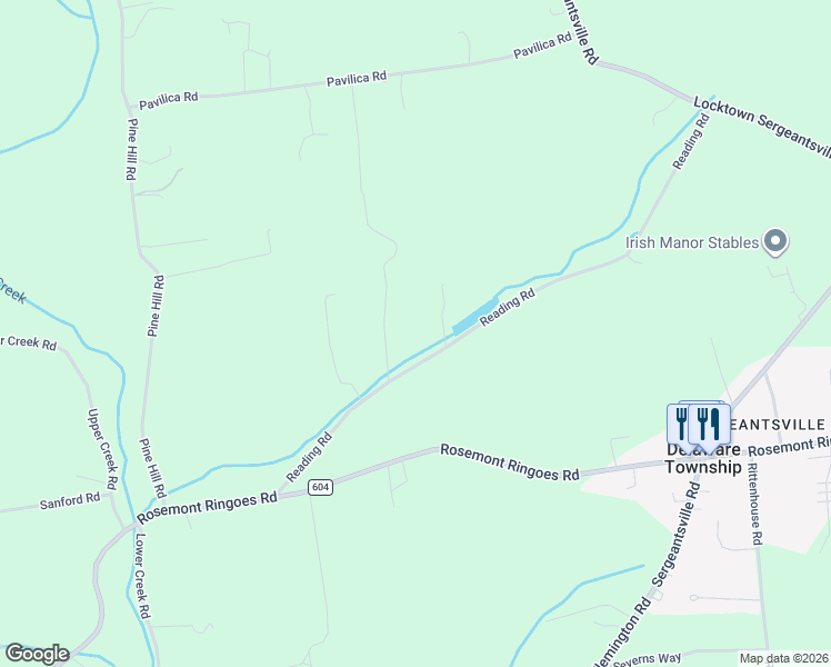map of restaurants, bars, coffee shops, grocery stores, and more near 15 Reading Road in Stockton