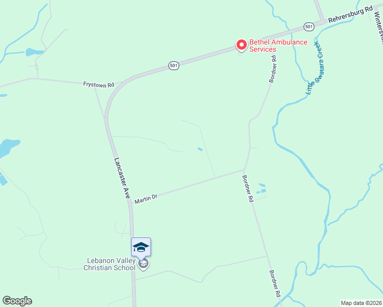 map of restaurants, bars, coffee shops, grocery stores, and more near 7975 Lancaster Avenue in Bethel