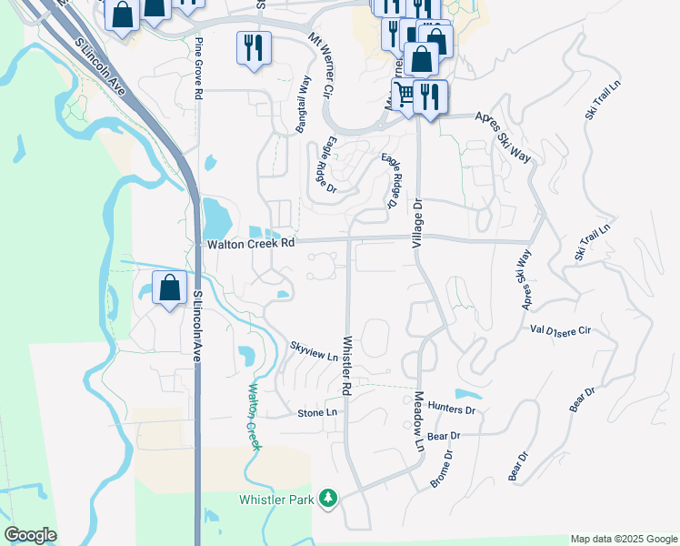 map of restaurants, bars, coffee shops, grocery stores, and more near 1478 Morgan Court in Steamboat Springs