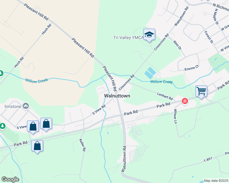 map of restaurants, bars, coffee shops, grocery stores, and more near 1021 Pleasant Hill Road in Fleetwood