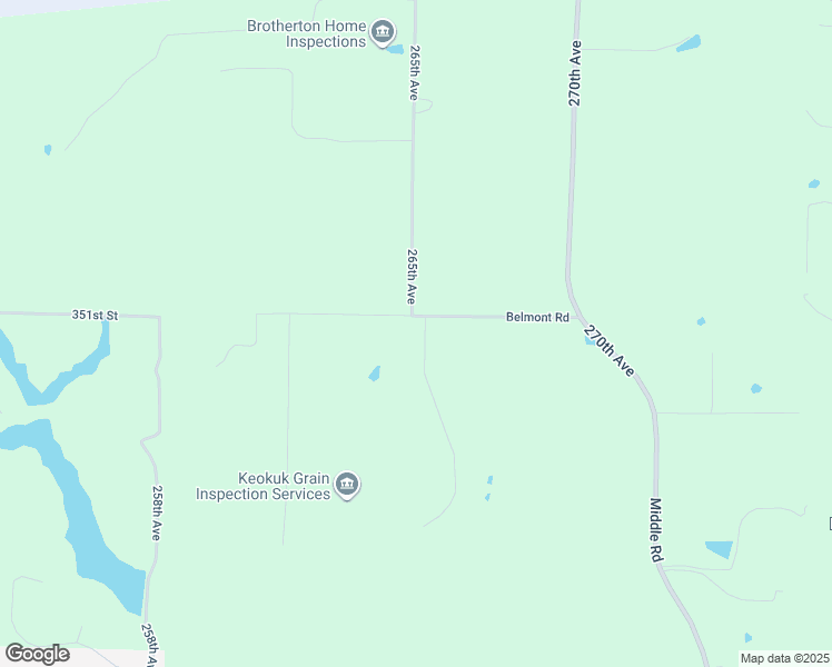 map of restaurants, bars, coffee shops, grocery stores, and more near 2642-2648 Belmont Road in Keokuk