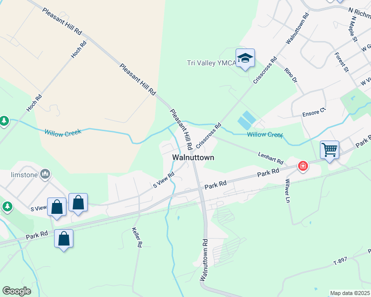 map of restaurants, bars, coffee shops, grocery stores, and more near 1021 Pleasant Hill Road in Fleetwood