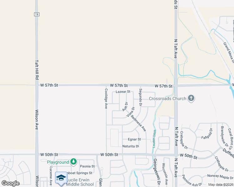 map of restaurants, bars, coffee shops, grocery stores, and more near 1969 Lazer Street in Loveland