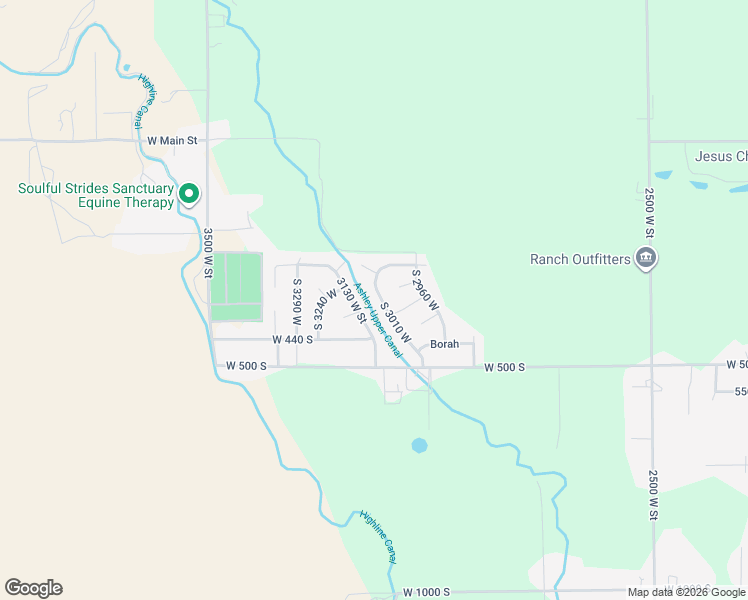 map of restaurants, bars, coffee shops, grocery stores, and more near 310 Heritage Drive in Vernal