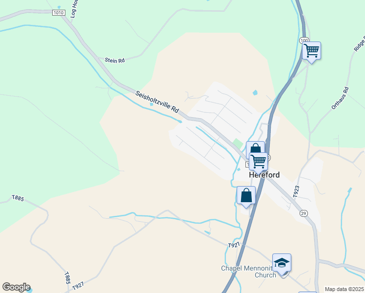 map of restaurants, bars, coffee shops, grocery stores, and more near 320 Ashford Lane in Hereford