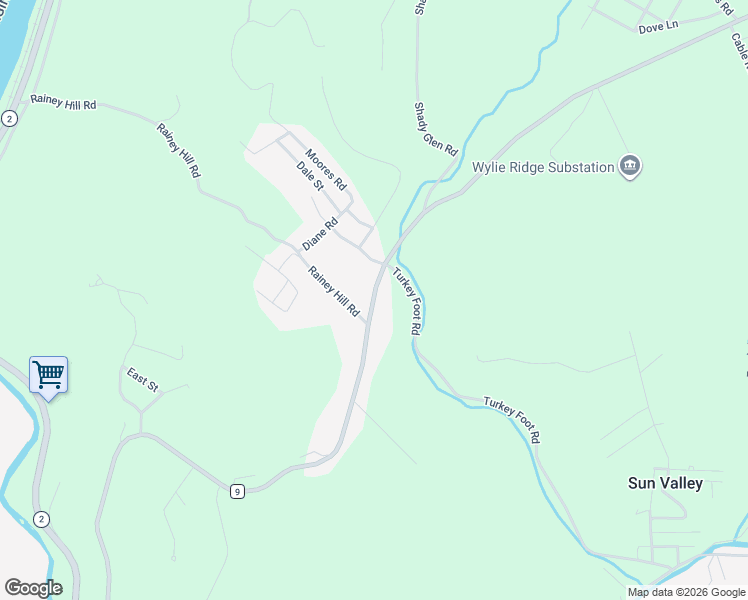 map of restaurants, bars, coffee shops, grocery stores, and more near 1604 County Highway 9 in New Cumberland