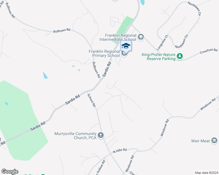 map of restaurants, bars, coffee shops, grocery stores, and more near 4759 Mill Stream Court in Murrysville