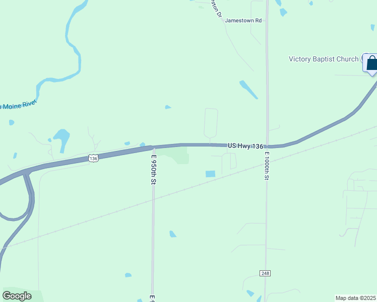 map of restaurants, bars, coffee shops, grocery stores, and more near 9765 US Highway 136 in Macomb