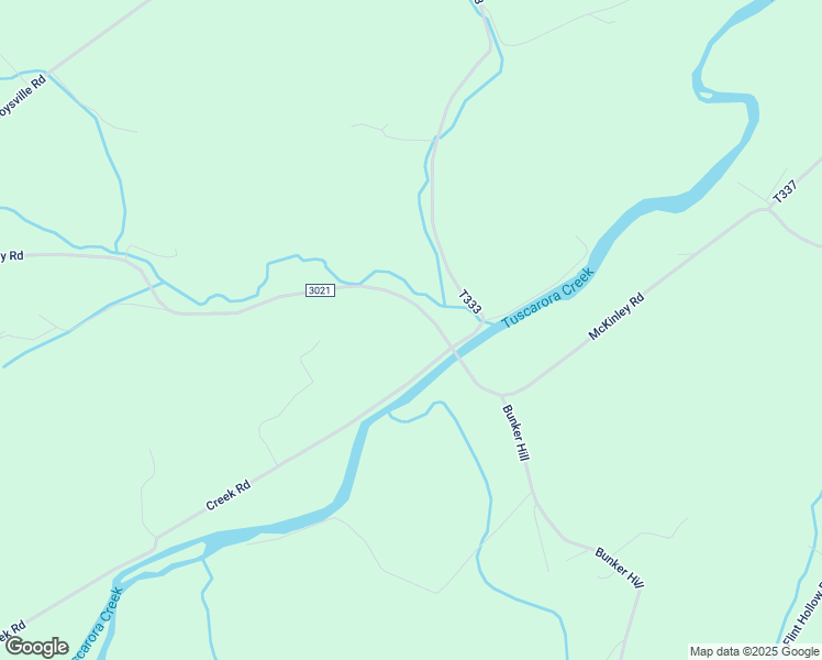map of restaurants, bars, coffee shops, grocery stores, and more near 2301 Creek Road in Mifflin