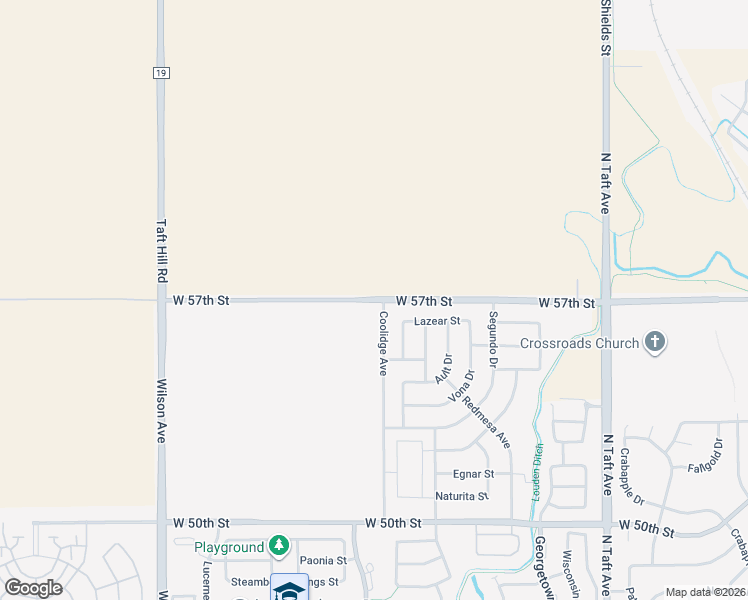 map of restaurants, bars, coffee shops, grocery stores, and more near 2142 West 57th Street in Loveland