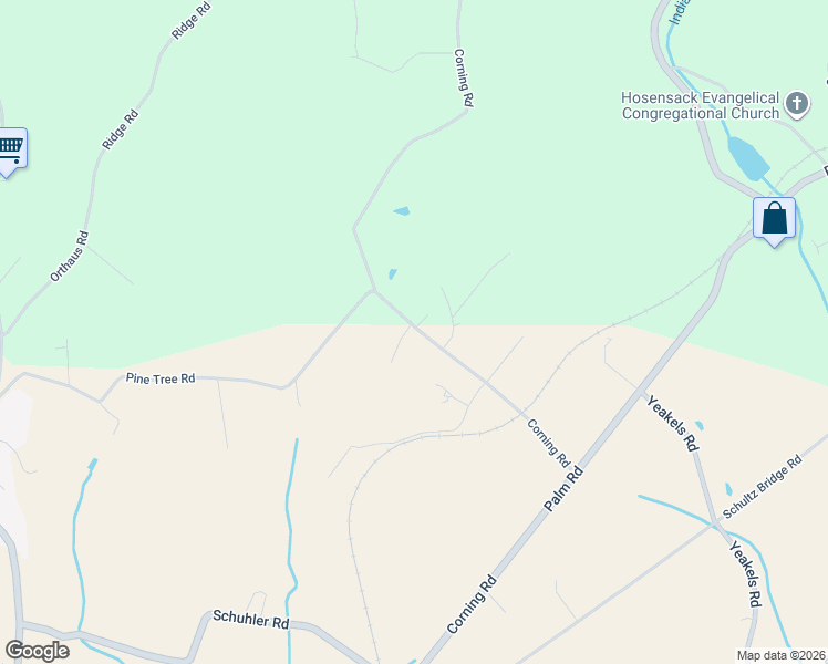 map of restaurants, bars, coffee shops, grocery stores, and more near 7686 Corning Road in Zionsville