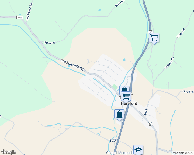 map of restaurants, bars, coffee shops, grocery stores, and more near 2 Standish Lane in Hereford