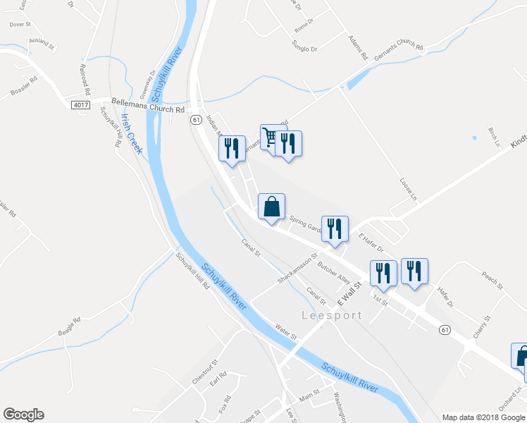 map of restaurants, bars, coffee shops, grocery stores, and more near 237 Centre Avenue in Hamburg