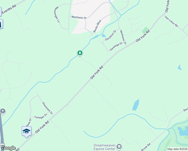 map of restaurants, bars, coffee shops, grocery stores, and more near 73 Old York Road in Hunterdon County