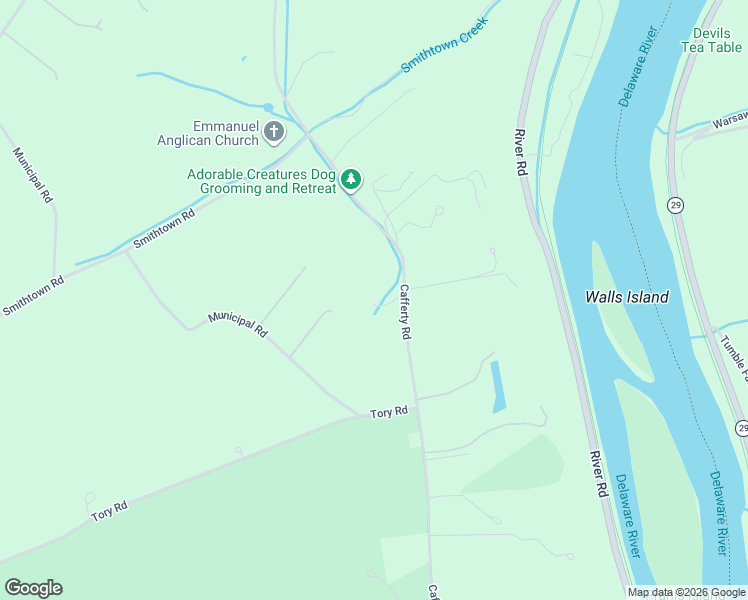 map of restaurants, bars, coffee shops, grocery stores, and more near 241 Cafferty Road in Bucks County