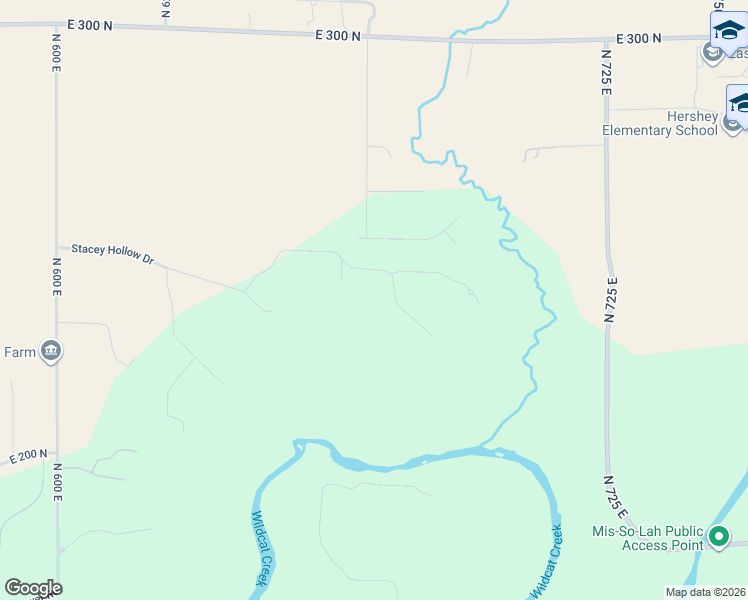 map of restaurants, bars, coffee shops, grocery stores, and more near 6725 Stacey Hollow Way in Lafayette