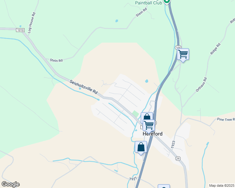 map of restaurants, bars, coffee shops, grocery stores, and more near 286 Constitution Drive in Hereford