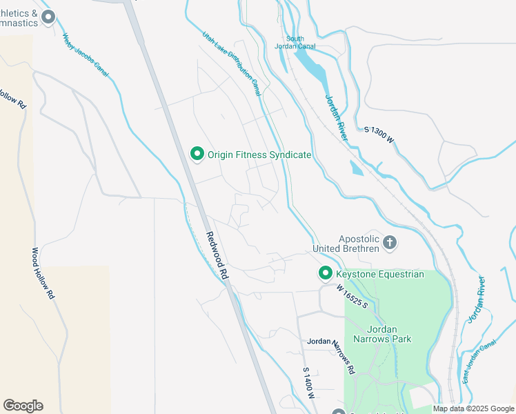 map of restaurants, bars, coffee shops, grocery stores, and more near 16436 Bull Spring Road in Bluffdale