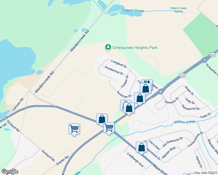 map of restaurants, bars, coffee shops, grocery stores, and more near 189 Austrian Drive in Blandon