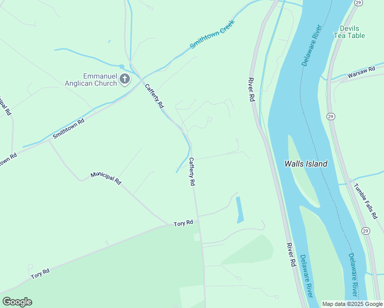 map of restaurants, bars, coffee shops, grocery stores, and more near 236 Cafferty Road in Pipersville