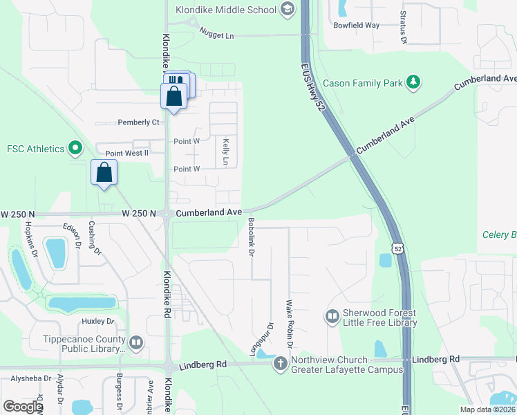 map of restaurants, bars, coffee shops, grocery stores, and more near in Tippecanoe County