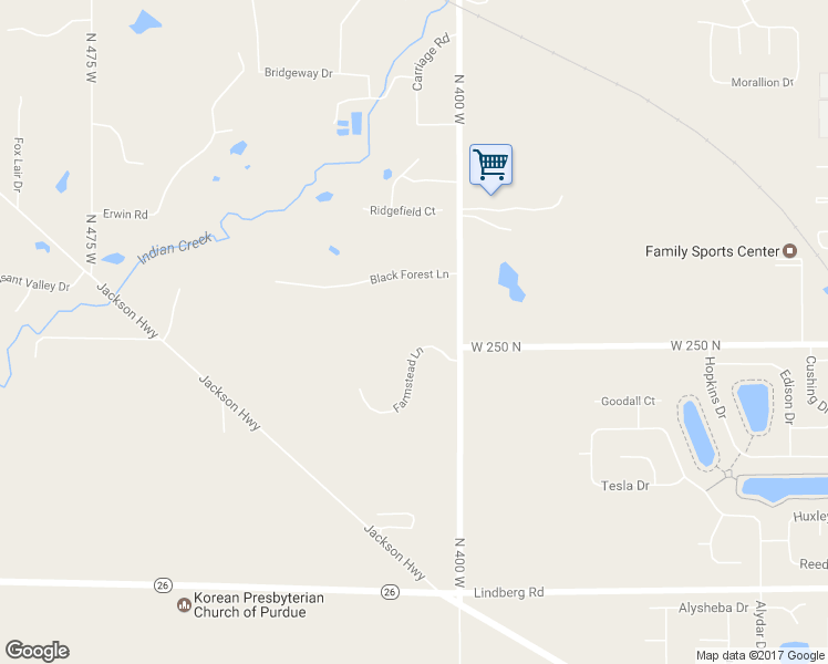 map of restaurants, bars, coffee shops, grocery stores, and more near 4094 Farmstead Lane in West Lafayette