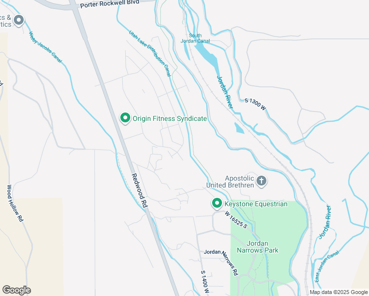 map of restaurants, bars, coffee shops, grocery stores, and more near 16407 South Coupler Lane in Bluffdale