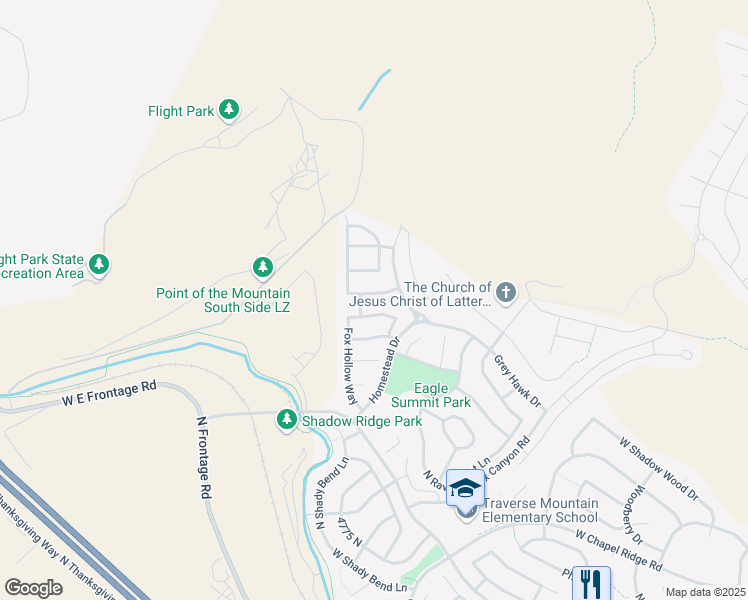 map of restaurants, bars, coffee shops, grocery stores, and more near 2821 West Chestnut Street in Lehi