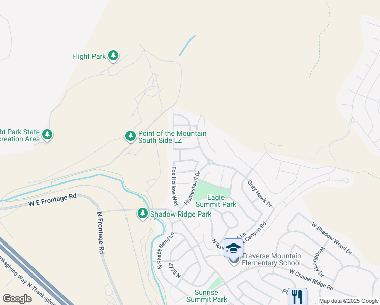 map of restaurants, bars, coffee shops, grocery stores, and more near 2801 West Chestnut Street in Lehi