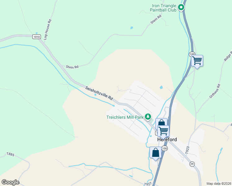 map of restaurants, bars, coffee shops, grocery stores, and more near 254 Liberty Circle in Hereford