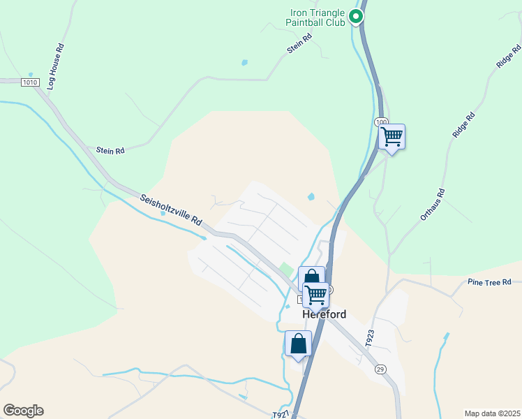map of restaurants, bars, coffee shops, grocery stores, and more near 168 Liberty Circle in Hereford
