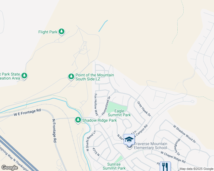 map of restaurants, bars, coffee shops, grocery stores, and more near 2781 West Chestnut Street in Lehi