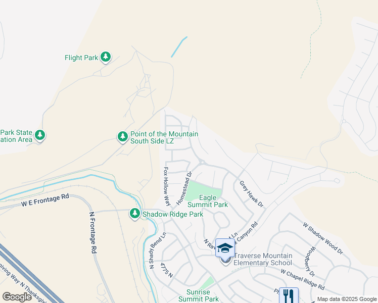 map of restaurants, bars, coffee shops, grocery stores, and more near 2761 West Chestnut Street in Lehi