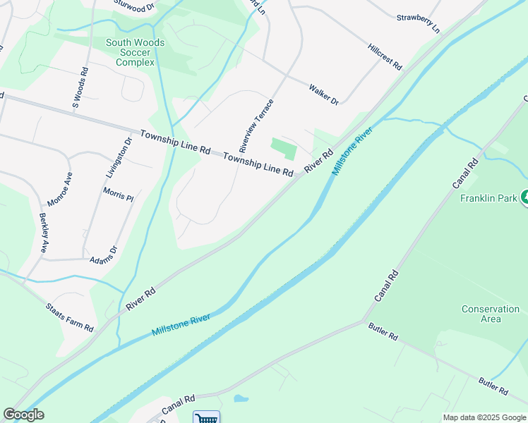 map of restaurants, bars, coffee shops, grocery stores, and more near 834 Millstone River Road in Montgomery