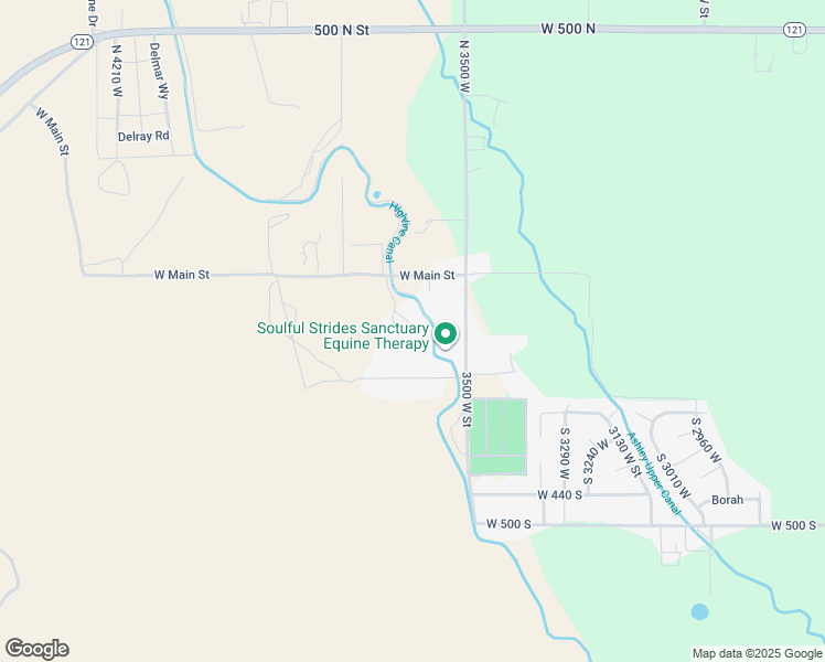 map of restaurants, bars, coffee shops, grocery stores, and more near 3679 West Main Street in Vernal