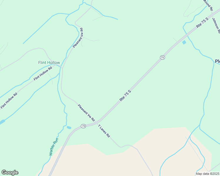 map of restaurants, bars, coffee shops, grocery stores, and more near 17607 Pennsylvania 75 in Port Royal
