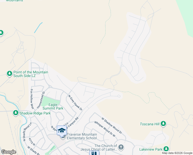 map of restaurants, bars, coffee shops, grocery stores, and more near 2136 W Northridge Road in Lehi
