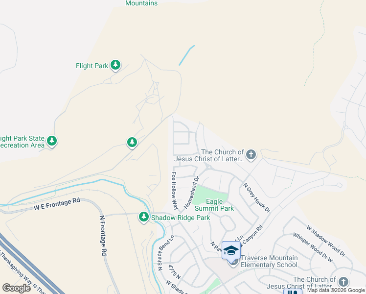 map of restaurants, bars, coffee shops, grocery stores, and more near 2869 West Chestnut Street in Lehi