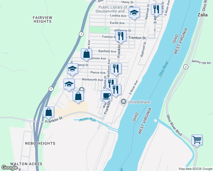 map of restaurants, bars, coffee shops, grocery stores, and more near 1339 Madison Avenue in Toronto