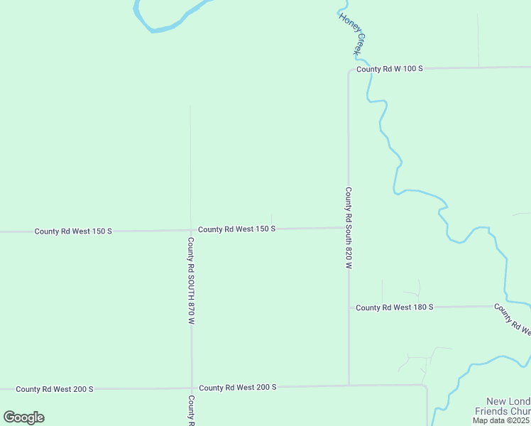 map of restaurants, bars, coffee shops, grocery stores, and more near 8520 County Road West 150 South in Russiaville