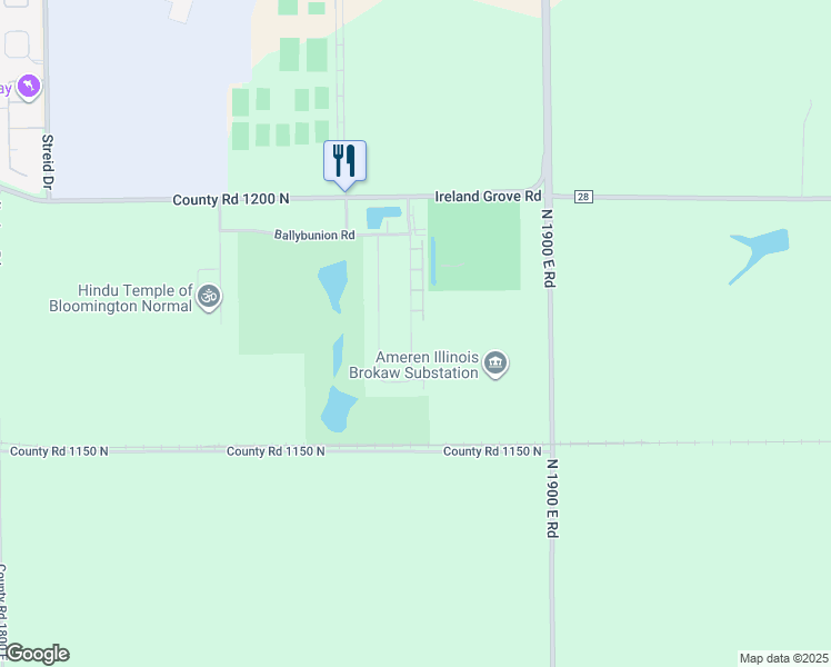 map of restaurants, bars, coffee shops, grocery stores, and more near 1908 Glenbridge Road in Bloomington